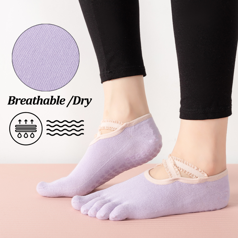 Meias de Pilates Antiderrapant - Medias Para Pilates Y Yoga avaliação e preço