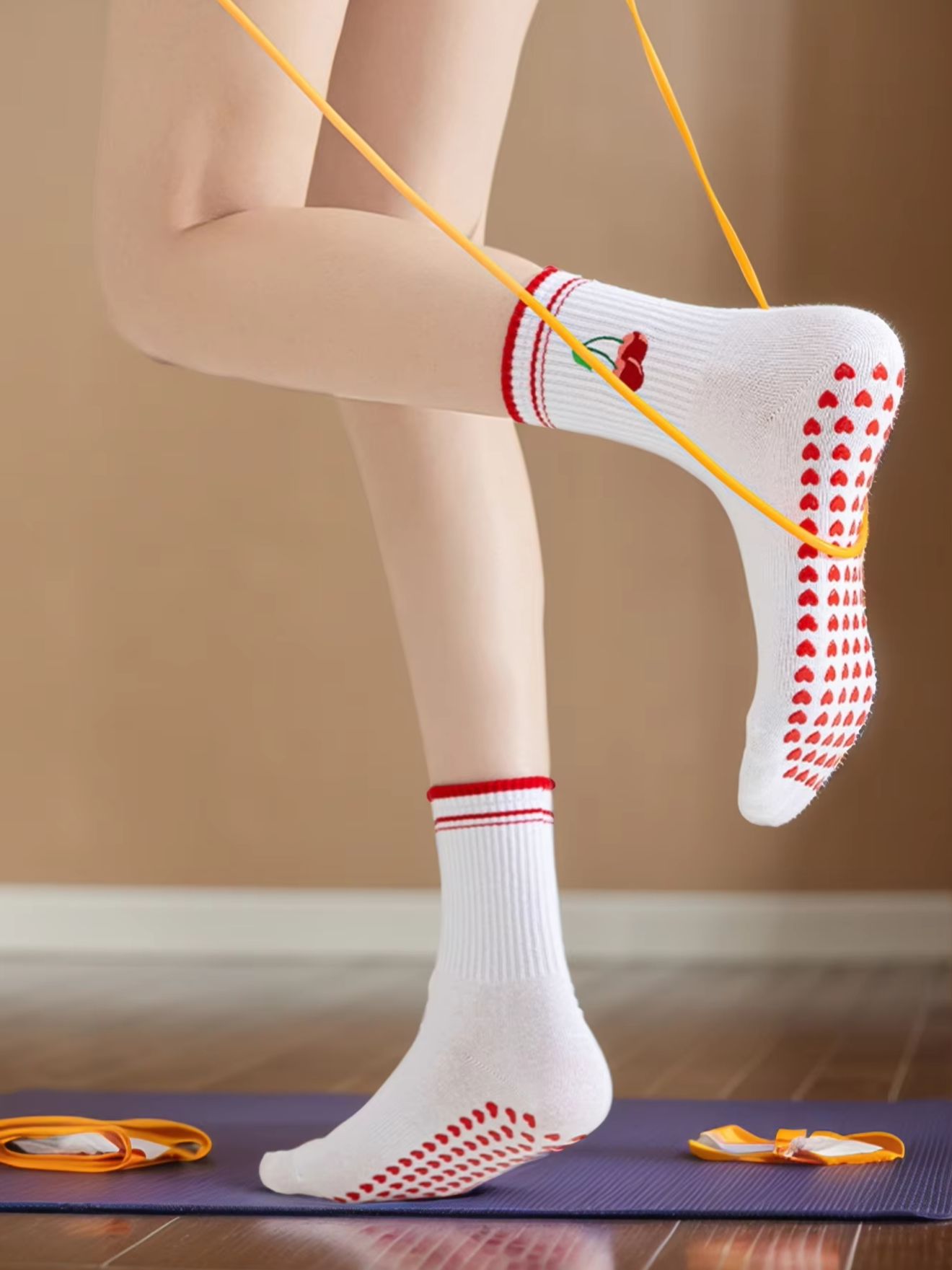1 Par de Meias de Yoga Profiss - Medias Para Pilates Y Yoga avaliação e preço