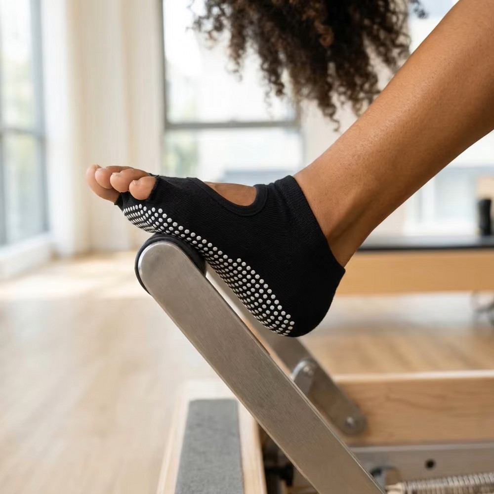 Meias de Yoga Sem Costas com C - Medias Para Pilates Y Yoga avaliação e preço
